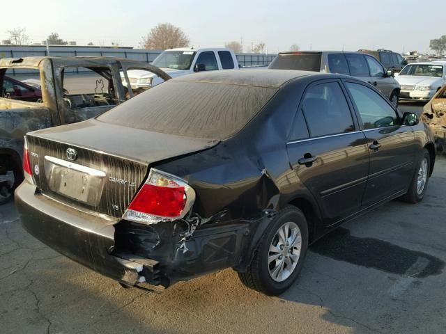4T1BF32K76U112377 - 2006 TOYOTA CAMRY LE BLACK photo 4