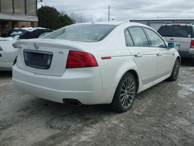 19UUA66295A045466 - 2005 ACURA TL WHITE photo 4