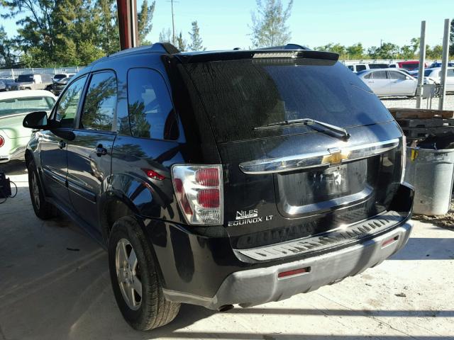 2CNDL63F166043740 - 2006 CHEVROLET EQUINOX LT BLACK photo 3