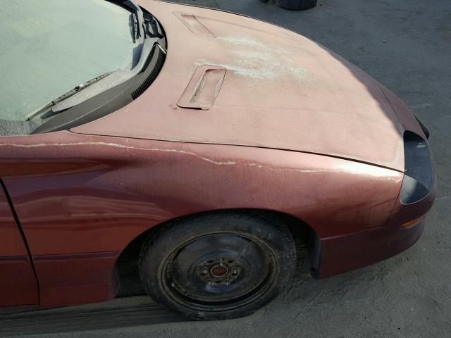 2G1FP22S3S2170315 - 1995 CHEVROLET CAMARO BURGUNDY photo 10