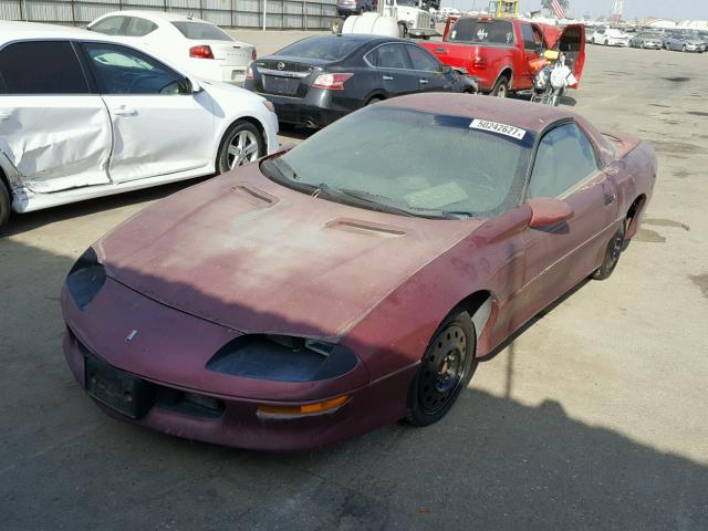 2G1FP22S3S2170315 - 1995 CHEVROLET CAMARO BURGUNDY photo 2