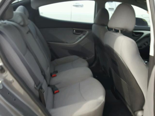 5NPDH4AE9DH319837 - 2013 HYUNDAI ELANTRA GL GRAY photo 6