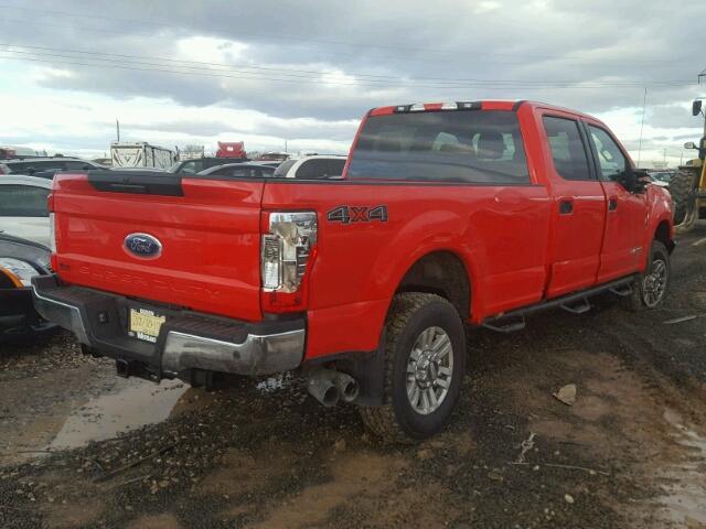 1FT7W2BT1HEF21985 - 2017 FORD F250 SUPER RED photo 4