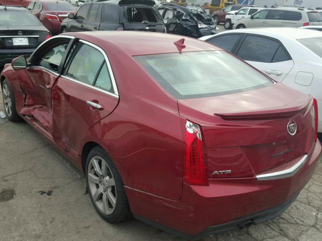 1G6AA5RA7D0124673 - 2013 CADILLAC ATS BURGUNDY photo 3