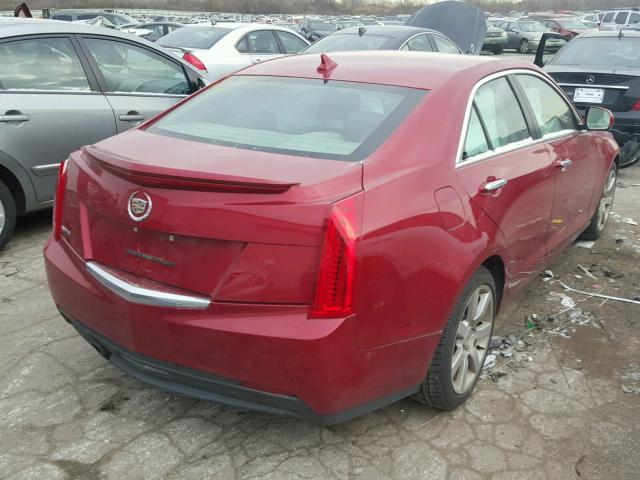 1G6AA5RA7D0124673 - 2013 CADILLAC ATS BURGUNDY photo 4