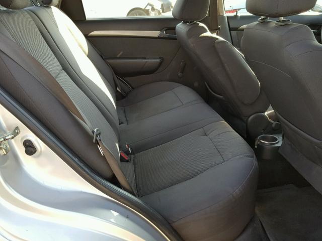 KL1TD56637B151978 - 2007 CHEVROLET AVEO BASE Күміс фото 6
