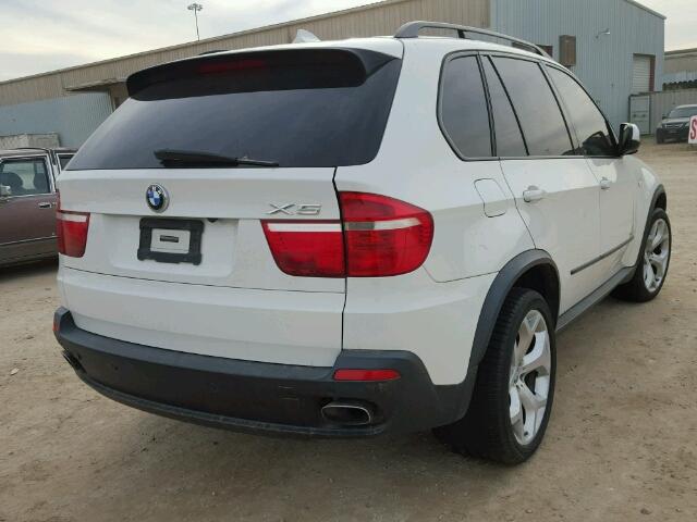 5UXFE83569L169919 - 2009 BMW X5 XDRIVE4 WHITE photo 4