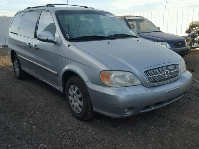 KNDUP132656703042 - 2005 KIA SEDONA EX SILVER photo 1