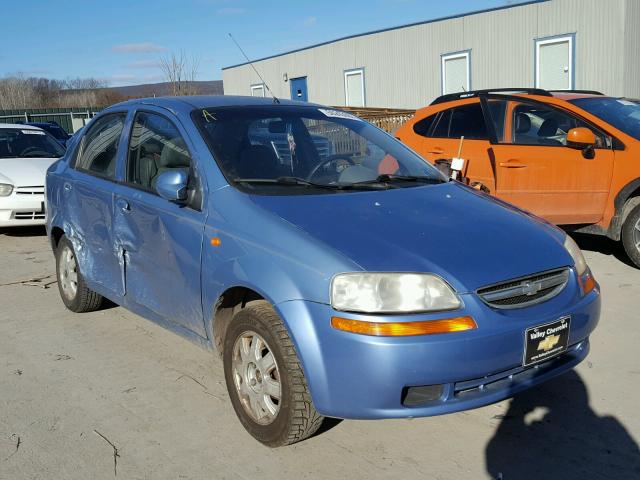 KL1TD52604B269889 - 2004 CHEVROLET AVEO BLUE photo 1