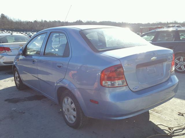 KL1TD52604B269889 - 2004 CHEVROLET AVEO BLUE photo 3