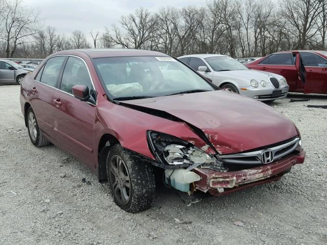 1HGCM56826A068476 - 2006 HONDA ACCORD EX RED photo 1