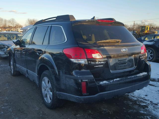 4S4BRBKC7B3438741 - 2011 SUBARU OUTBACK 2. BLACK photo 3