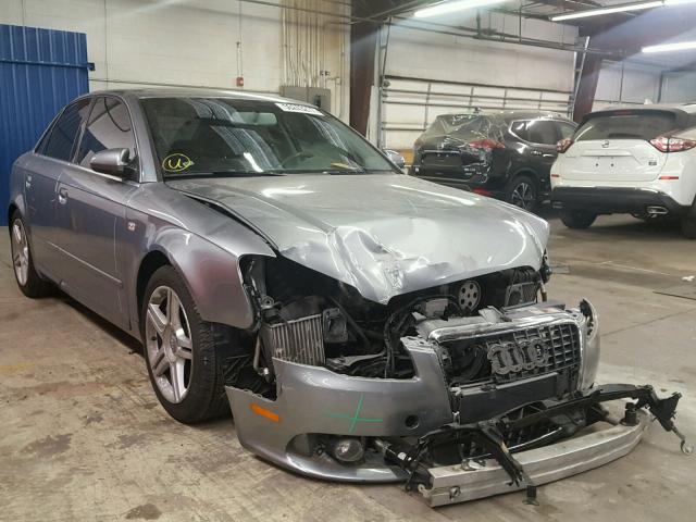 WAUDF78E78A012884 - 2008 AUDI A4 2.0T QU SILVER photo 1