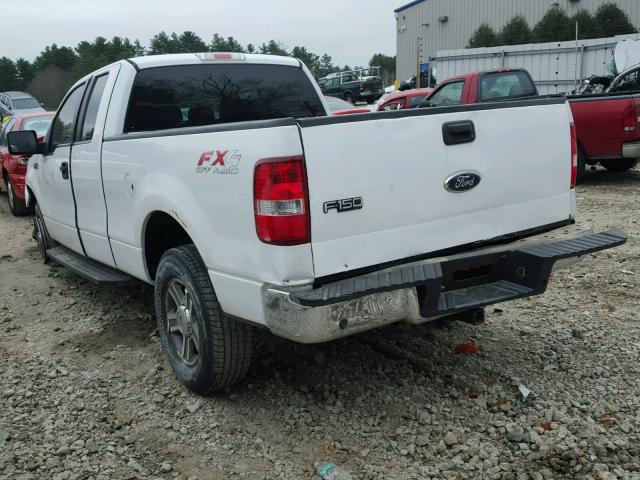 1FTPX14527FB71460 - 2007 FORD F150 WHITE photo 3