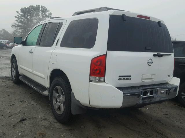 5N1AA08B64N742737 - 2004 NISSAN ARMADA SE WHITE photo 3