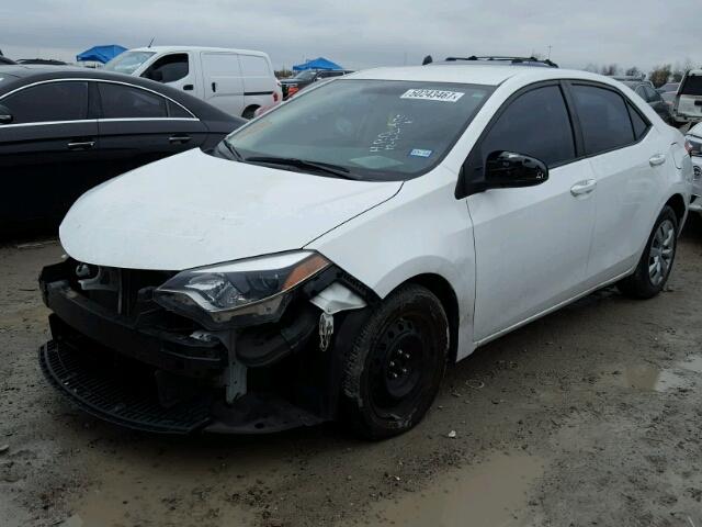 2T1BURHE9EC107160 - 2014 TOYOTA COROLLA L WHITE photo 2