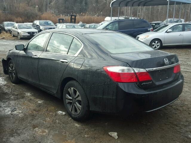 1HGCR2F33FA073366 - 2015 HONDA ACCORD LX BLACK photo 3