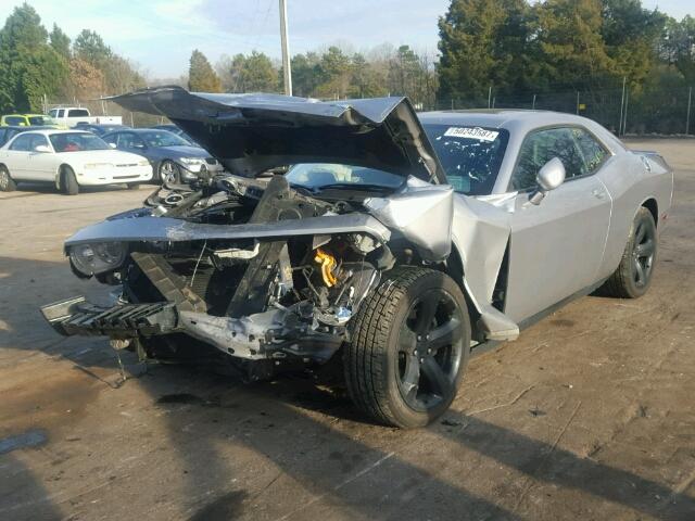 2C3CDYAG3EH123634 - 2014 DODGE CHALLENGER SILVER photo 2