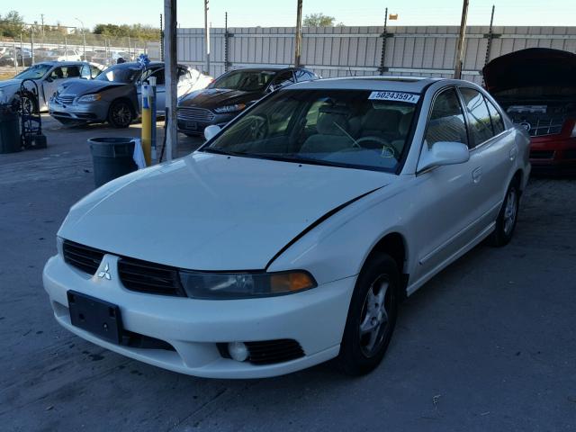 4A3AA46G03E207814 - 2003 MITSUBISHI GALANT ES WHITE photo 2