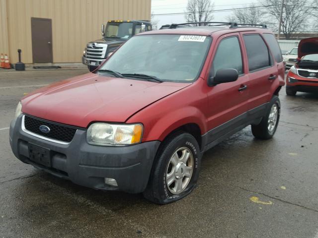 1FMYU93144DA02344 - 2004 FORD ESCAPE XLT RED photo 2