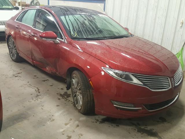 3LN6L2G98DR822046 - 2013 LINCOLN MKZ MAROON photo 1