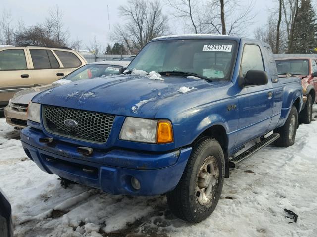 1FTZR15E91PA14771 - 2001 FORD RANGER SUP BLUE photo 2