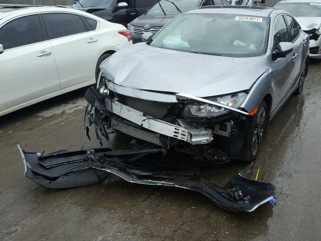 19XFC1F31HE006045 - 2017 HONDA CIVIC EX ნაცრისფერი ფოტო 2