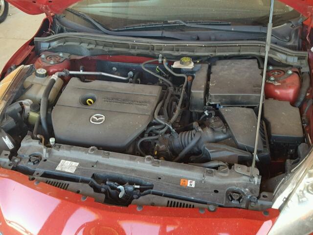 JM1BL1S67A1262438 - 2010 MAZDA 3 S RED photo 7