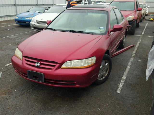 1HGCG16532A018170 - 2002 HONDA ACCORD EX MAROON photo 2