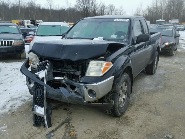 1N6AD06W25C413867 - 2005 NISSAN FRONTIER K BLACK photo 2