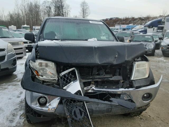 1N6AD06W25C413867 - 2005 NISSAN FRONTIER K BLACK photo 9