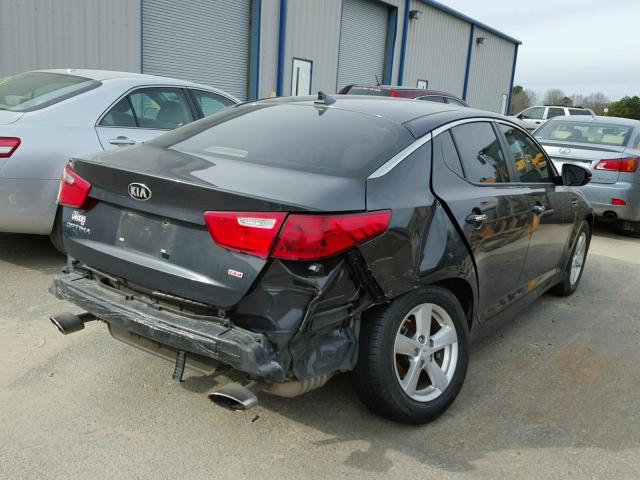 5XXGM4A70FG477153 - 2015 KIA OPTIMA LX GRAY photo 4