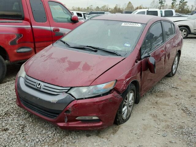 JHMZE2H7XAS026812 - 2010 HONDA INSIGHT EX RED photo 2