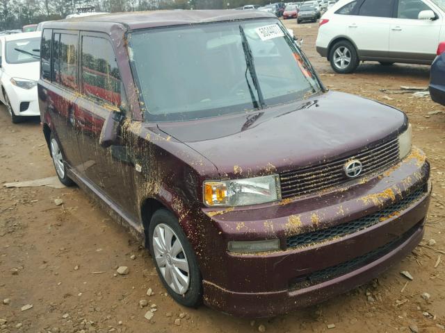 JTLKT324654026527 - 2005 TOYOTA SCION XB MAROON photo 1