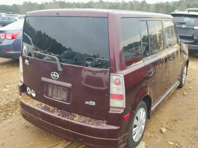 JTLKT324654026527 - 2005 TOYOTA SCION XB 栗色 照片 4