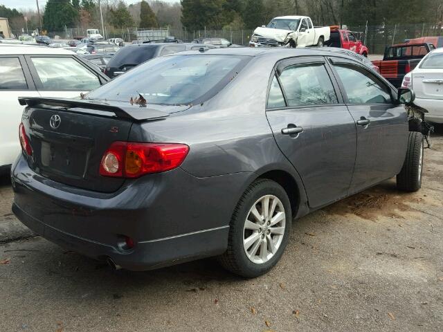 2T1BU4EE4AC467759 - 2010 TOYOTA COROLLA BA GRAY photo 4