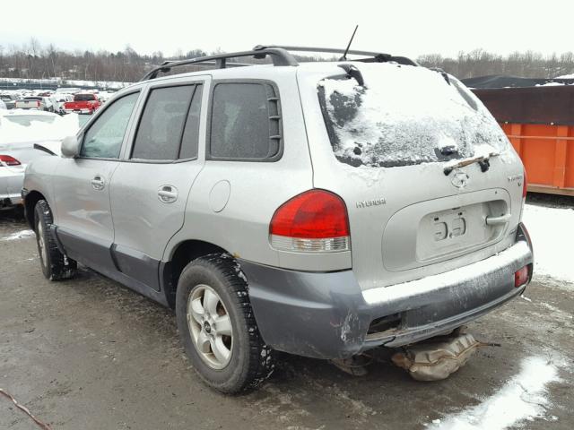 KM8SC73D35U920191 - 2005 HYUNDAI SANTA FE G SILVER photo 3