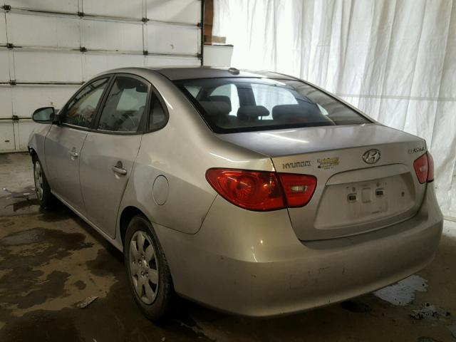 KMHDU46DX8U407699 - 2008 HYUNDAI ELANTRA GL SILVER photo 3