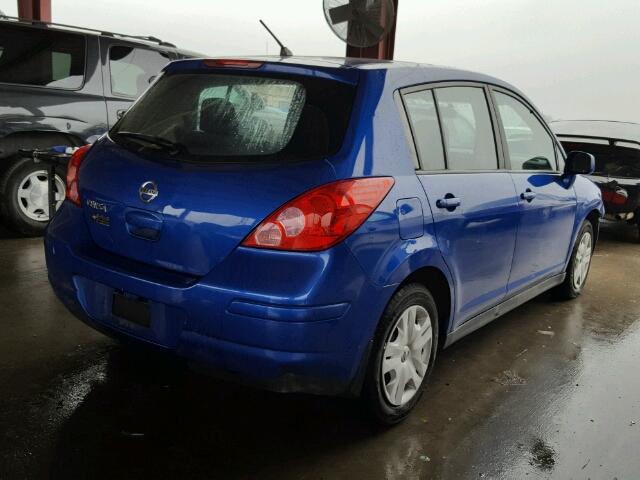 3N1BC1CP9CK250609 - 2012 NISSAN VERSA S BLUE photo 4