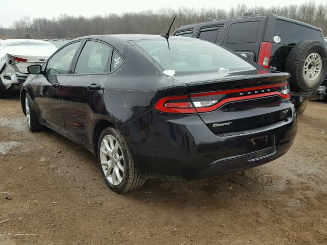 1C3CDFBAXDD131871 - 2013 DODGE DART SXT BLACK photo 3