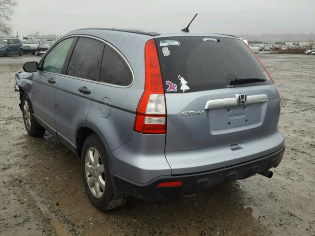 5J6RE48558L044466 - 2008 HONDA CR-V EX BLUE photo 3