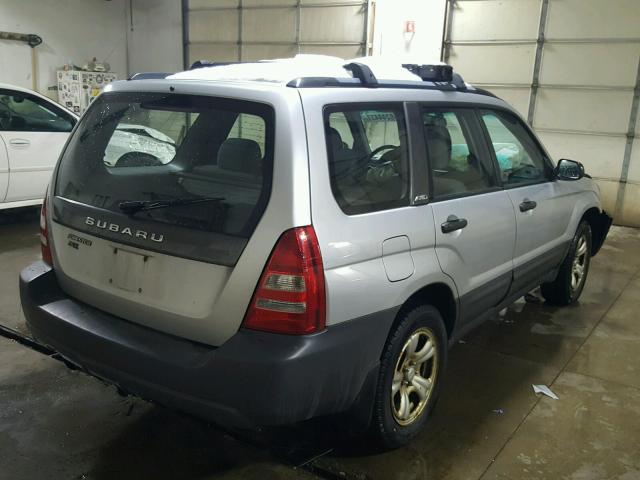 JF1SG63603H758956 - 2003 SUBARU FORESTER 2 SILVER photo 4