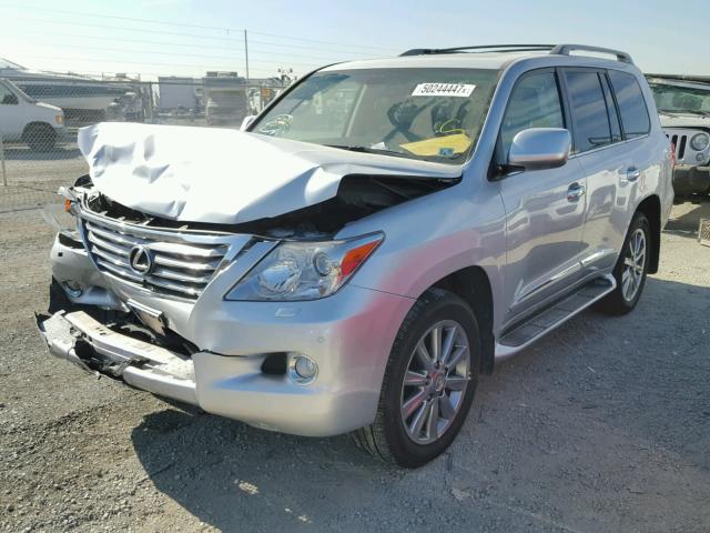 JTJHY7AX4B4072232 - 2011 LEXUS LX 570 SILVER photo 2