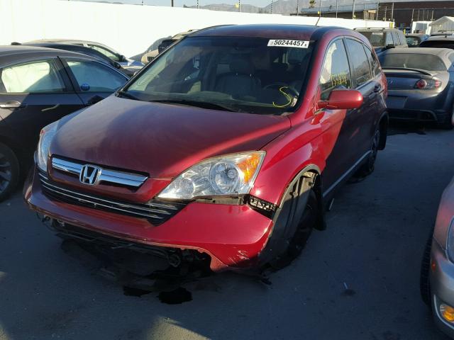 JHLRE48788C045136 - 2008 HONDA CR-V EXL RED photo 2