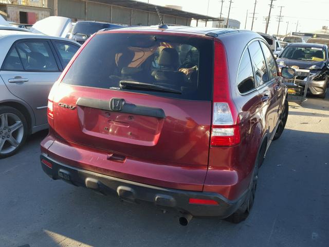 JHLRE48788C045136 - 2008 HONDA CR-V EXL RED photo 4