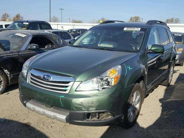 4S4BRBKC9C3263815 - 2012 SUBARU OUTBACK 2. GREEN photo 2