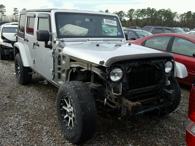 1J4GA59188L553987 - 2008 JEEP WRANGLER U SILVER photo 1