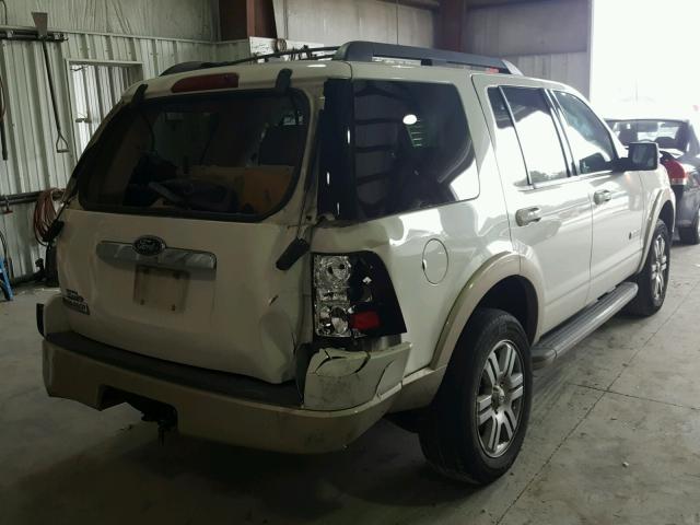 1FMEU64E18UA66284 - 2008 FORD EXPLORER E WHITE photo 4