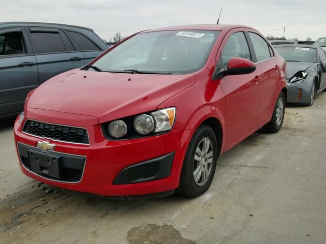 1G1JC5SH9D4100648 - 2013 CHEVROLET SONIC LT RED photo 2