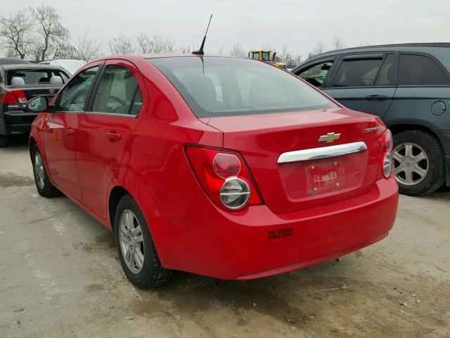 1G1JC5SH9D4100648 - 2013 CHEVROLET SONIC LT RED photo 3